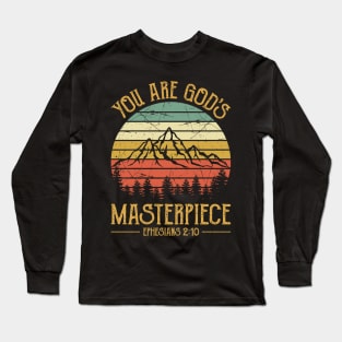 Vintage Christian You Are God's Masterpiece Long Sleeve T-Shirt